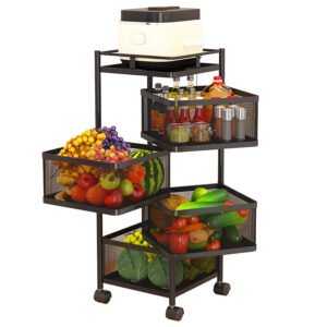 4Layer Square Shape Kitchen Rack