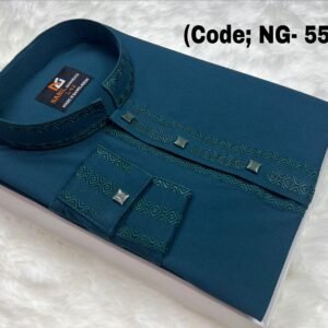 Chaina stitch cherry cotton fabric for Punjabi