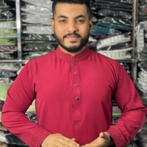 Chaina Jafran Fabric Punjabi for Men